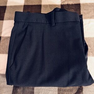 Perry Ellis Men's Elegant Dark Blue Flat Front Dress Pants